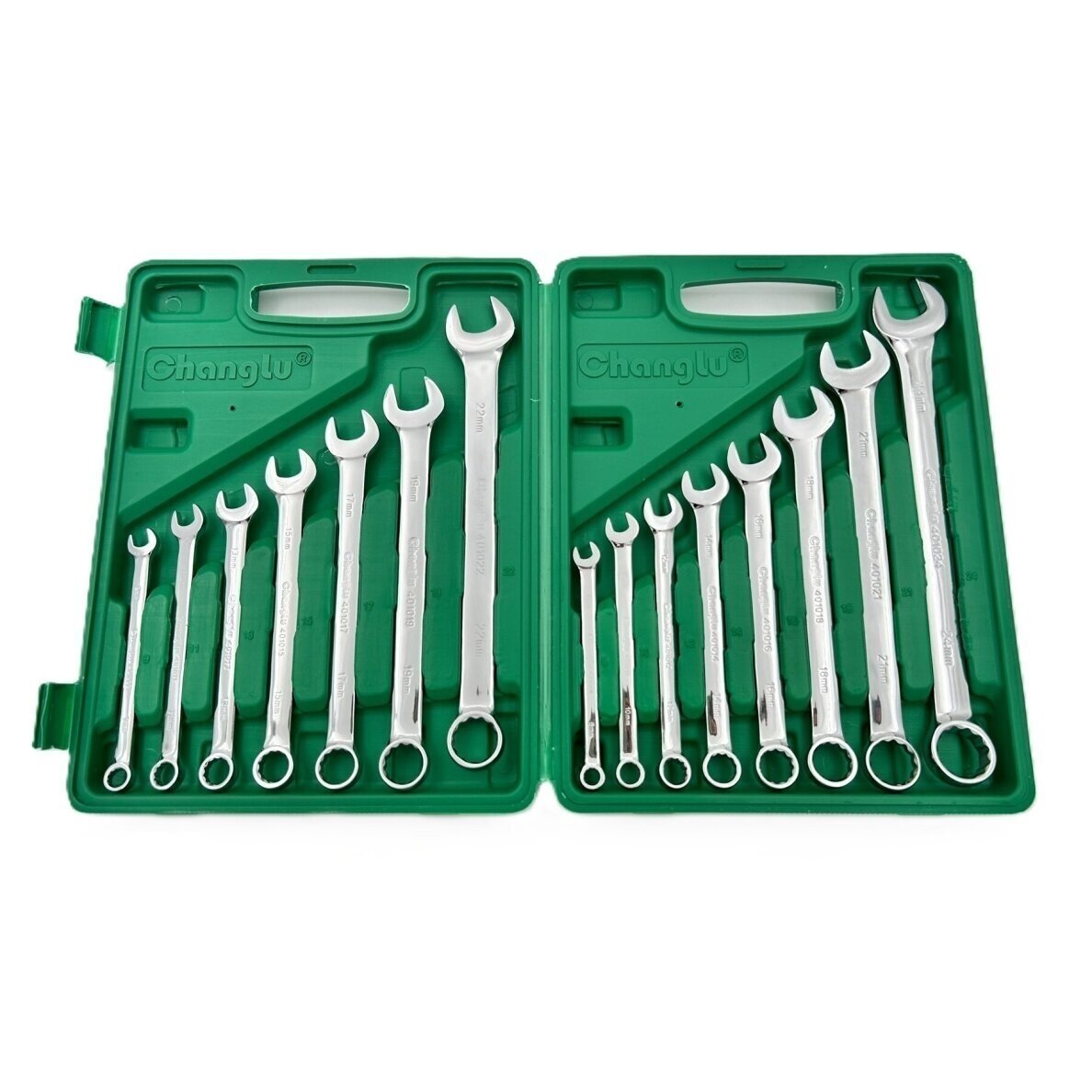 Veržliarakčių kombinuotų rinkinys 15vnt. (8-24) plastikinė dėž. CL401315
