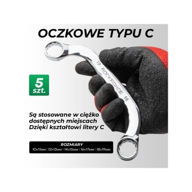 Veržliarakčių kombinuotų rinkinys 47vnt. (6-32) RF-5471P 6