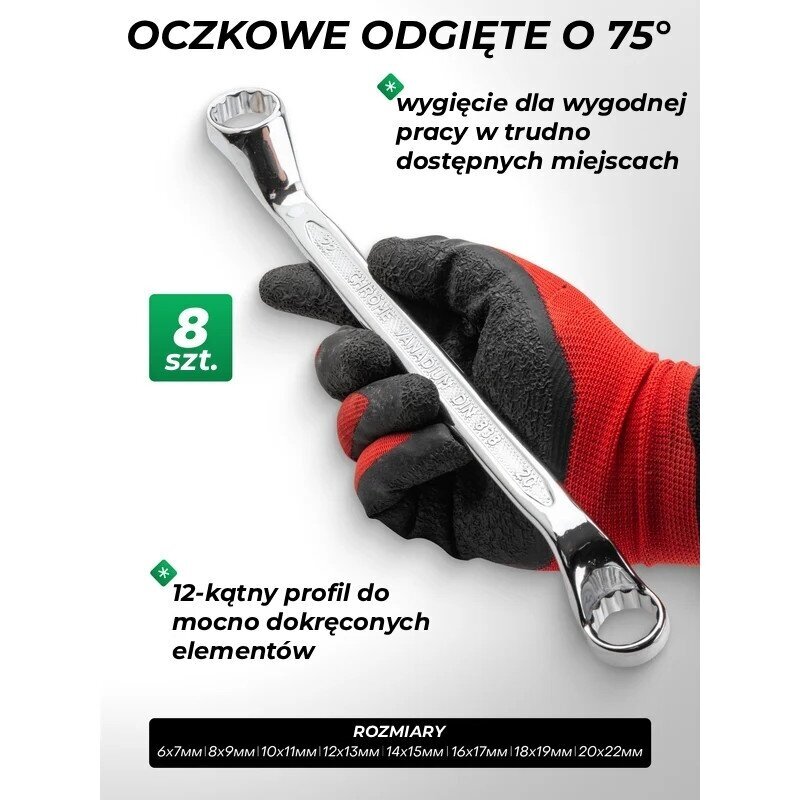Veržliarakčių kombinuotų rinkinys 47vnt. (6-32) RF-5471P 5 Veržliarakčių kombinuotų rinkinys 47vnt. (6-32) RF-5471P 5