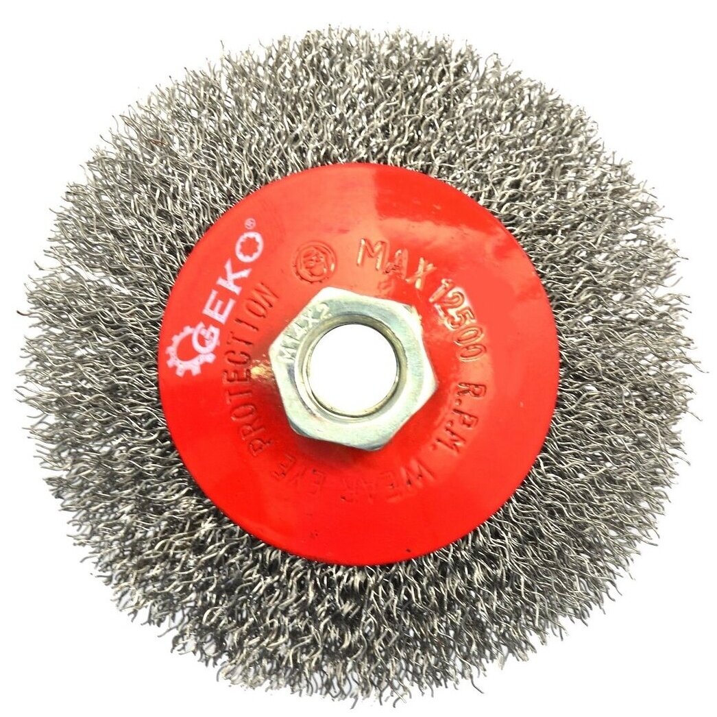 Vielinis šepetys lėkštės tipo pilkas 100mm M14 G00597 1