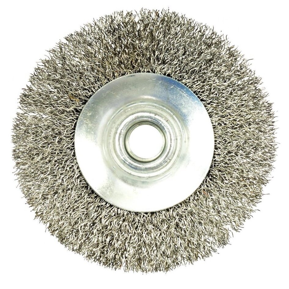 Vielinis šepetys lėkštės tipo pilkas 100mm M14 G00597 2
