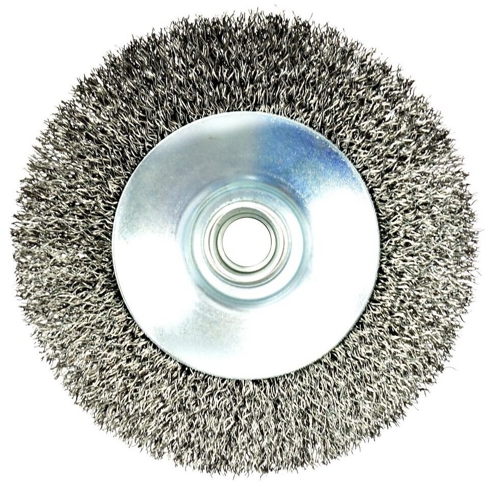 Vielinis šepetys lėkštės tipo pilkas 115mm M14 G00598 2