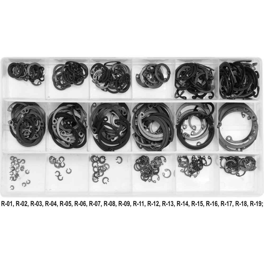 Vidinių žiedų rinkinys 3-32mm 300vnt. 4 Vidinių žiedų rinkinys 3-32mm 300vnt. 4