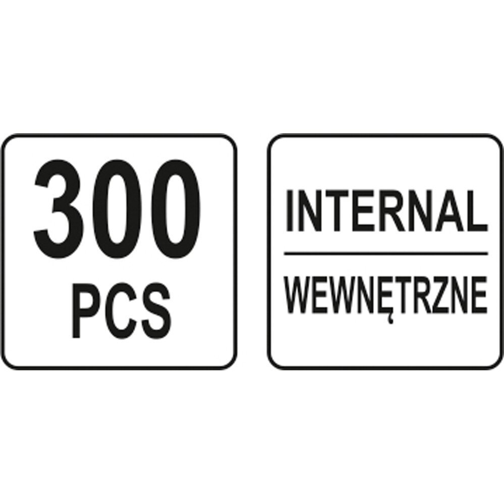Vidinių žiedų rinkinys 3-32mm 300vnt. 6 Vidinių žiedų rinkinys 3-32mm 300vnt. 6