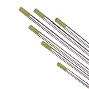 Volframiniai elektrodai auksiniai 2.4mm WLa 15 Volframiniai elektrodai auksiniai 2.4mm WLa 15