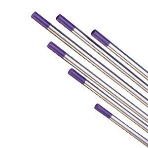 Volframiniai elektrodai violetiniai 2.0mm E3 Volframiniai elektrodai violetiniai 2.0mm E3