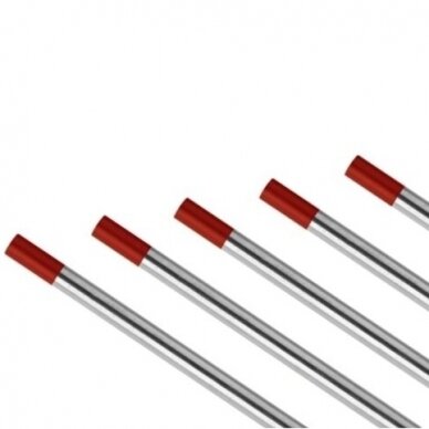 Volframiniai elektrodai raudoni 1.6mm Volframiniai elektrodai raudoni 1.6mm