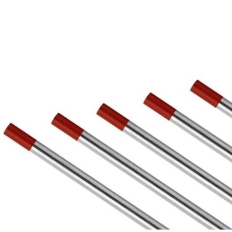 Volframiniai elektrodai raudoni 2.4mm Volframiniai elektrodai raudoni 2.4mm