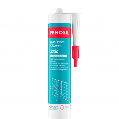 Wet Room Silicone 323c PENOSIL rūgštinis sanitarinis silikonas baltas 280ml. Wet Room Silicone 323c PENOSIL rūgštinis sanitarinis silikonas baltas 280ml.