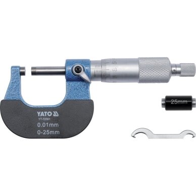 Mikrometras mechaninis 0-100mm ±0.01mm 3