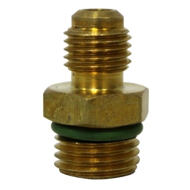 Žalvarinis perėjimas M12x1.5 1/4" SAE Žalvarinis perėjimas M12x1.5 1/4" SAE