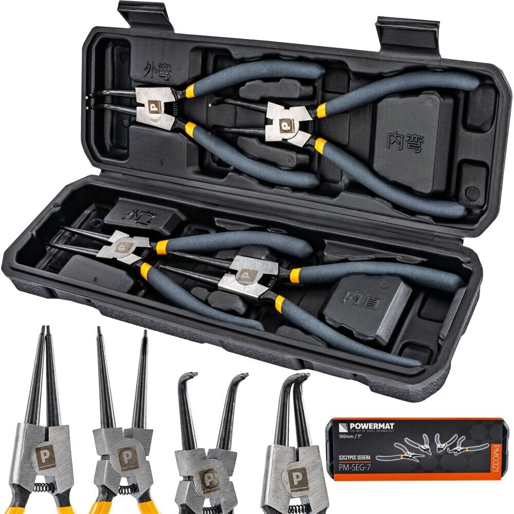Žiedų suspaudimo replių rinkinys 180mm 7" PM0321 1 Žiedų suspaudimo replių rinkinys 180mm 7" PM0321 1