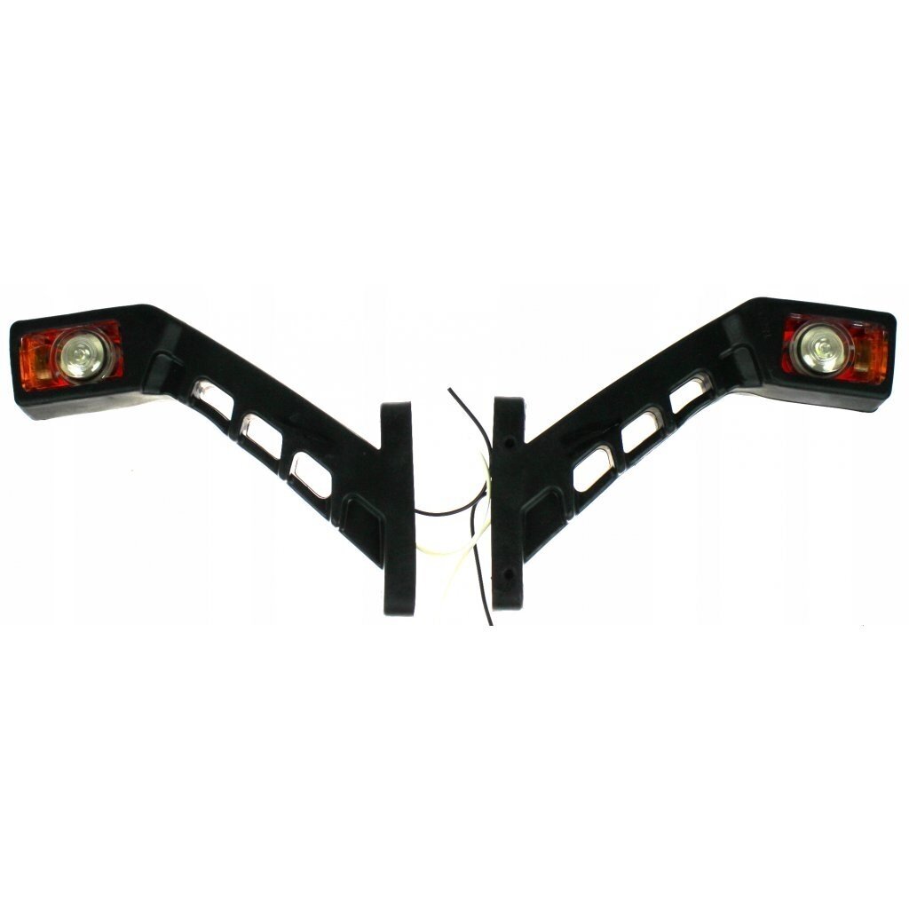 Žibintų rinkinys LED 12/24V lenktas raudona/balta/geltona L-185mm TT.12191 2 Žibintų rinkinys LED 12/24V lenktas raudona/balta/geltona L-185mm TT.12191 2