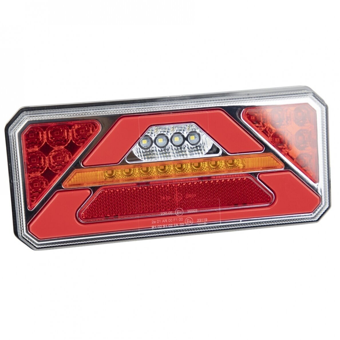 Žibintas LED 12/24V bėgantis posūkis 5 funkcijos galinis dešinė TT.12515P