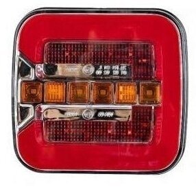 Žibintas LED 12/24V 4 funkcijos galinis bėgantis posūkis kairė TT.12523L