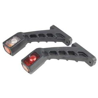 Žibintų rinkinys LED 12/24V lenktas raudona/balta/geltona L-185mm TT.12191 Žibintų rinkinys LED 12/24V lenktas raudona/balta/geltona L-185mm TT.12191