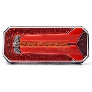 Žibintas LED 12/24V bėgantis posūkis 5 funkcijos galinis kairė/dešinė su priešrūk. Žibintas LED 12/24V bėgantis posūkis 5 funkcijos galinis kairė/dešinė su priešrūk.