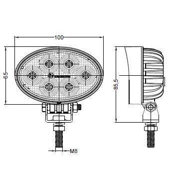 Žibintas darbinis OSRAM 24LED 10/30V 24W ovalus TT.13325 4 Žibintas darbinis OSRAM 24LED 10/30V 24W ovalus TT.13325 4