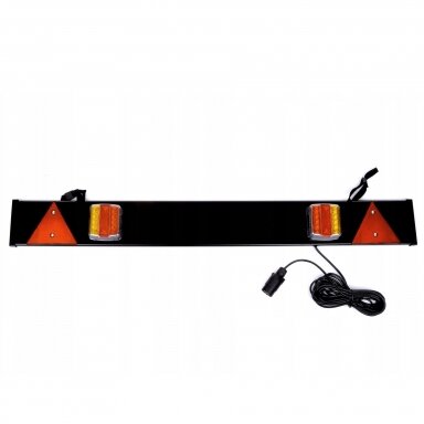 Žibintai galiniai LED su atšvaitais 1222mm lentele su vieta valstybiniam numerio ženklui 12V TT.12004 Žibintai galiniai LED su atšvaitais 1222mm lentele su vieta valstybiniam numerio ženklui 12V TT.12004