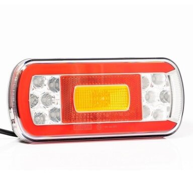 Žibintas LED 12/24V 6 funkcijos galinis kairė/dešinė su atbuliniu Žibintas LED 12/24V 6 funkcijos galinis kairė/dešinė su atbuliniu