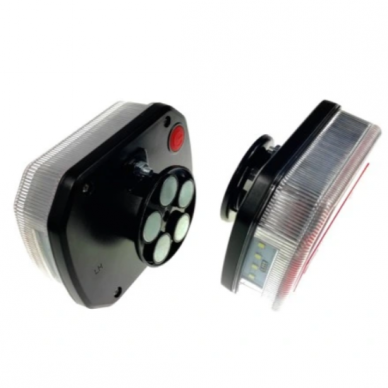 Žibintai galiniai LED CANBUS belaidžiai WIFI su atšvaitais magnetiniai su kištuku bėgantis posūkis 12/24V 1