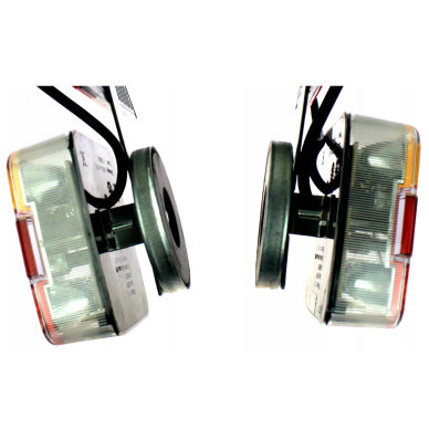 Žibintai galiniai LED su atšvaitais magnetiniai su kištuku 12V TT.12007T 4 Žibintai galiniai LED su atšvaitais magnetiniai su kištuku 12V TT.12007T 4