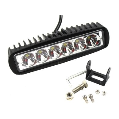 Žibintas darbinis siauras LED 12/24V 18W fokusuotas spindulys TT.13218S 1 Žibintas darbinis siauras LED 12/24V 18W fokusuotas spindulys TT.13218S 1