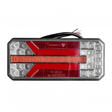 Žibintas LED 12/24V bėgantis posūkis 5 funkcijos galinis kairė TT.12555L