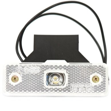 Žibintas LED 12/24V W44 su laikikliu (baltas/raudonas/oranžinis)
