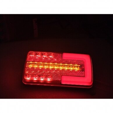 Žibintas LED neon 12/24V 3 funkcijos galinis kairė/dešinė 3
