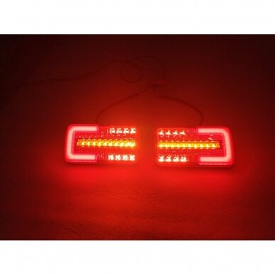 Žibintas LED neon 12/24V 3 funkcijos galinis kairė/dešinė 4