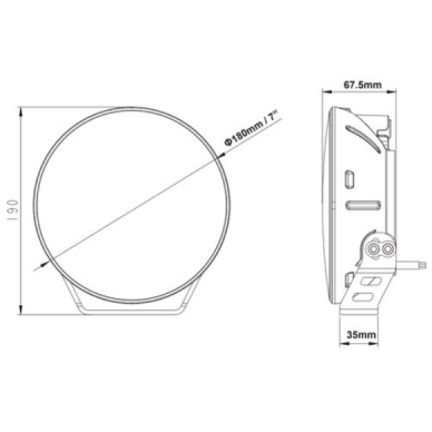 Žibintas priekinis LG LED 9/36V 60W/6000lm su gabaritu TT.11107 3 Žibintas priekinis LG LED 9/36V 60W/6000lm su gabaritu TT.11107 3