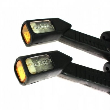Žibintų rinkinys LED 12/24V lenktas raudona/balta/geltona L-180mm TT.12188 1