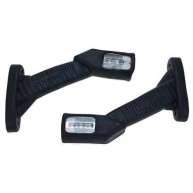 Žibintų rinkinys LED 12/24V lenktas raudona/balta/geltona L-180mm TT.12188