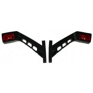 Žibintų rinkinys LED 12/24V lenktas raudona/balta/geltona L-185mm TT.12191 1