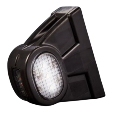 Žibintas LED tiesus 12/24V raudonas/baltas L-98mm TT.12196 1