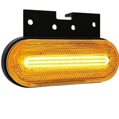 Žibintas LED 12/36V geltonas su laikikliu Žibintas LED 12/36V geltonas su laikikliu