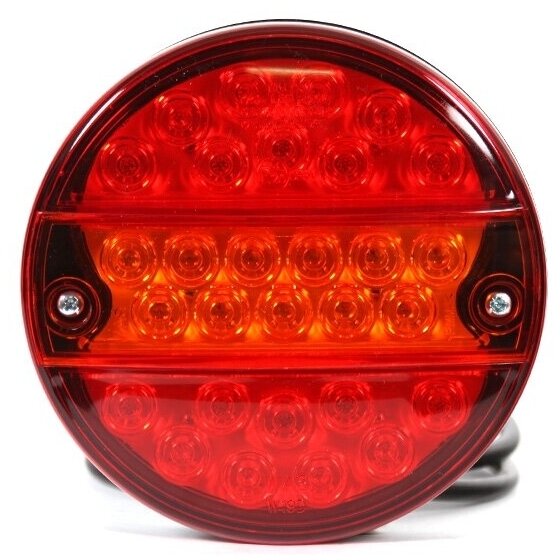 Žibintas LED 12/24V 3 funkcijos galinis kairė/dešinė W19 Žibintas LED 12/24V 3 funkcijos galinis kairė/dešinė W19