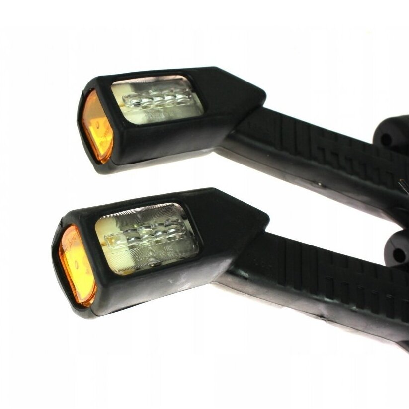 Žibintų rinkinys LED 12/24V lenktas raudona/balta/geltona L-180mm TT.12188 1