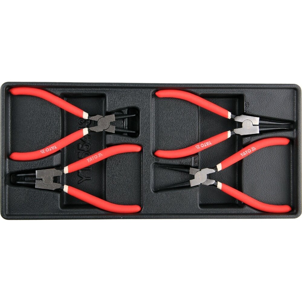 Žiedų suspaudimo replių rinkinys 180mm 4vnt. Žiedų suspaudimo replių rinkinys 180mm 4vnt.