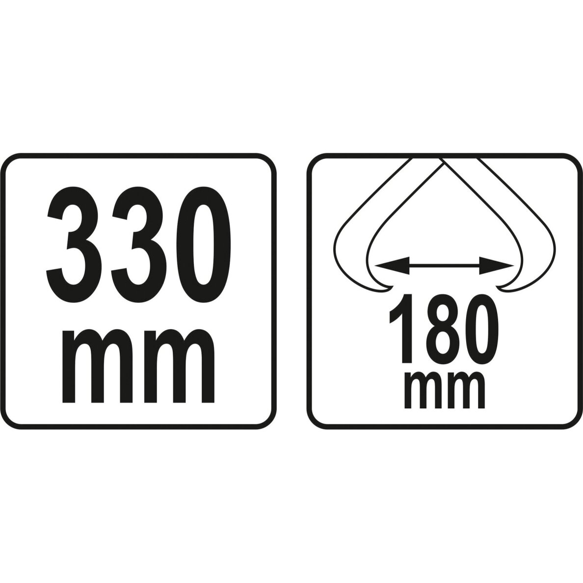 Žnyplės nešimui 275/330mm 2 Žnyplės nešimui 275/330mm 2