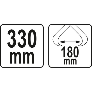 Žnyplės nešimui 275/330mm 2 Žnyplės nešimui 275/330mm 2
