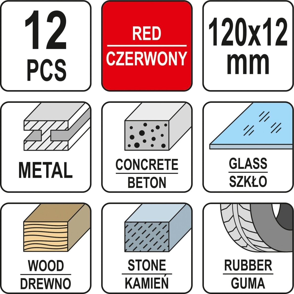 Žymėjimo kreida techninė raudona 12vnt. 3